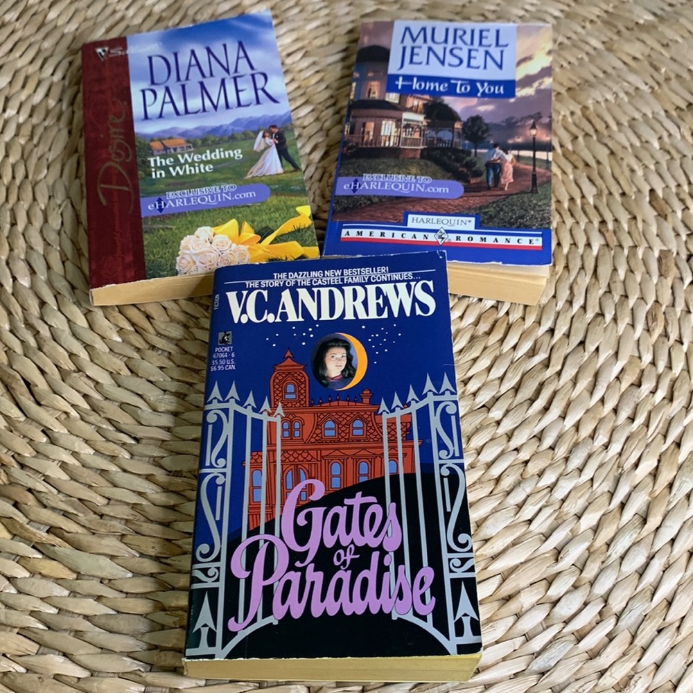 3 Book Bundle: 2 Harlequin Romances & 1 V.C. Andrews Novel.